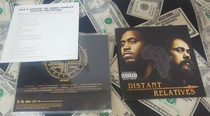 国内解説付き帯無し NAS DAMIAN MARLEY/DISTANT RELATIVES 14曲入 Lil Wayne K'Naan Jr.Reid Stephen Marley Dennis Brown 