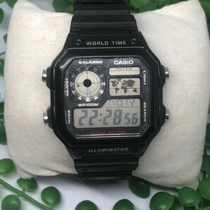 CASIO　カシオ　AE-1200WH　イルミネーター　ワールドタイム