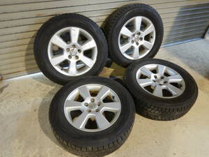 送料無料＊21年製＊ 225/65R17 17×6.5J+35 5H PCD114.3 ダンロップ ウィンターマックス SJ8 ハリアー 純正ホイール スタッドレス 冬 H-721