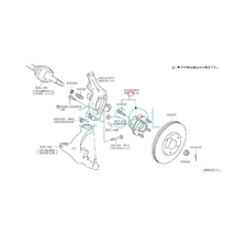 日産 エルグランド(E52 TNE52) ティアナ(J32 TNJ32) ムラーノ(Z51 TZ51 TNZ51) フロント ハブベアリング ボルト付 左右共通 40203-JP01A_画像5