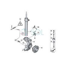 BMW E90 E92 フロント スピードセンサー ABSセンサー 左右共通 M3 34527853586 34522283045 34527841953 出荷締切18時_画像4