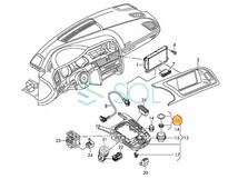 アウディ A4 S4 RS4(8K B8) A5 S5 RS5(8T 8F B8) Q5 SQ5(8R) MMI ジョイスティック リペアキット マットブラック 8K0998068 8K0998068A_画像6