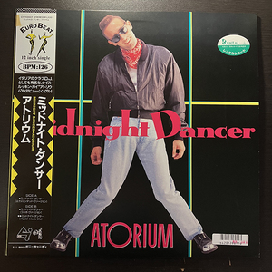 Atorium / Midnight Dancer [Canyon International C12Y0407] 国内盤 日本盤 帯付 レンタルレコード イタロ・ディスコ EURO BEAT