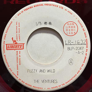 ベンチャーズ The Ventures / Fuzzy And Wild ワイルドで行こう [Liberty LR-1632] 国内盤 日本盤 赤盤 見本盤 プロモ ジャケ無し レア盤