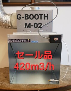 セール品　実用新案塗装ブースG-BOOTH M-02 420M3/H　セット一式