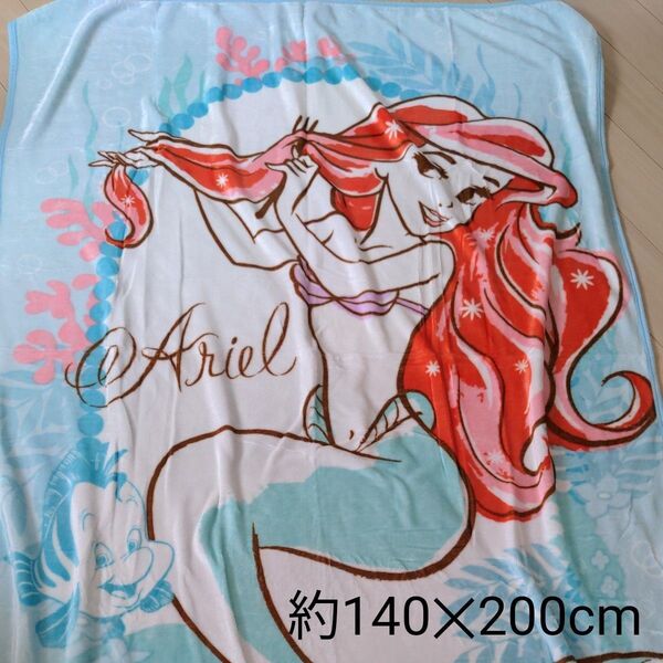 ディズニープリンセスフランネル毛布(中古品)