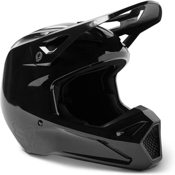 FOX MXV1 ヘルメット ソリッド Sサイズ(頭囲55-56cm) ブラック