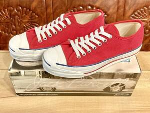 ★☆希少レア!!converse JUCK PURCELL 赤/白 8 26cm コンバース ジャックパーセル レッド/ホワイト デッドストック ビンテージ 239☆★