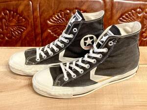 ★☆70s!USA!希少レア!converse CX-PRO250 HI 黒 8.5 27cm コンバース ブラック ハイカット 一ツ星 オリジナル ビンテージ 239☆★