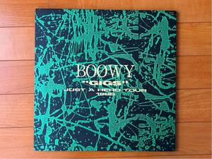 BOOWY☆ボウイ☆〝GIGS〟JUST A HERO TOUR 1986☆LP盤☆レコード☆開閉型ボックスケース入り☆品番T32-1095☆美品