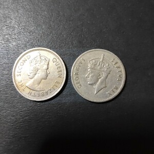 イギリス領東アフリカ 50セント白銅貨2種