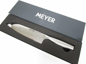 [即日発送] ★未使用★MEYER マイヤー ダマスカス 三徳包丁 KT-DSK 全長：約30cm ステンレス 67層構造 キッチン用品 ナイフ ⑤ 351