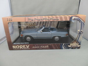 ★ノレブ　NOREV 1/18★Mercedes Benz 300 SL soft top 1986 メルセデス ベンツ　ライトブルー★