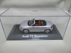 【紙箱無】ディーラー特注　1/43　ミニチャンプス ★Audi TT　ROADSTER　アウディ TT　ロードスター　シルバー★