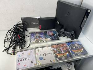 SONY PLAY STATION 3 PS3本体 CECH-2000A（ブラック）箱無し 起動確認済み 本体キズあり プレイステーション3 ドラクエ　ヒーローズ torne