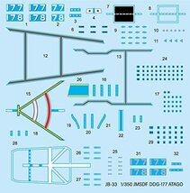 ピットロード 1/350 JBシリーズ 海上自衛隊 護衛艦 DDG-177 あたご プラモデル JB33 成型色_画像2