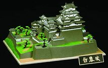 童友社 1/500 日本の名城 スタンダード 姫路城 プラモデル S-21 成形色_画像2