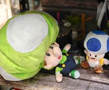 帽子 キノピオ マリオ キノコ 子供 ぬいぐるみ クッション 緑 グリーン【リボン付】_画像4