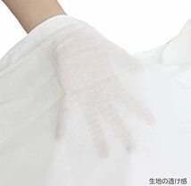 メリーナイト 毛布カバー ガーゼ ホワイト シングルロング 約150×210cm 日本製 綿100% 大判サイズ用 ダウンケット 掛布団 通気性 軽量_画像3