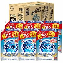 トップ ナノックス(NANOX)【ケース販売 大容量】トップ スーパーナノックス 蛍光剤無配合 高濃度 洗濯洗剤 液体 詰め替え_画像2