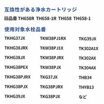 TH658-1S 浄水器カートリッジ th658s 交換用浄水カートリッジ 浄水器兼用 混合栓取替え用カートリッジ_画像3