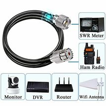 M型ケーブルミニ UHF オスからUHFメスへの延長ケーブル TUOLNK ミニ UHF オスプラグからSO239 PL259_画像4