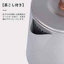 iBasingo チタンケトル マグカップ 蓋付き 折りたたみハンドル 軽量 直火OK キャンプ バーベキュー用 やかん日常使い 調理器具 収納袋付き_画像4