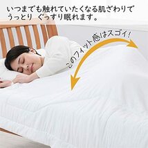 西川 (nishikawa) シルク 肌掛け布団 シングル 洗える シルク100％ ふんわり なめらか ホコリが出にくい ホワイト_画像4