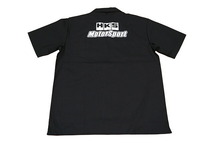 HKS モータースポーツシャツ ブラック Mサイズ_画像2