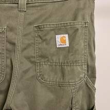 Carhartt ペインターパンツ B324 カーキ 30×30 カーハート 古着 ワークパンツ ダークグリーン アーミー モスグリーン 緑 みどり ミドリ_画像1