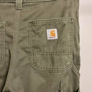 Carhartt ペインターパンツ B324 カーキ 30×30 カーハート 古着 ワークパンツ ダークグリーン アーミー モスグリーン 緑 みどり ミドリ