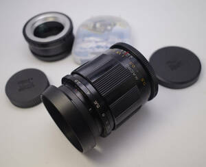 147　美品　星形ボケレンズ　MC VOLNA-9 50mm/f2.8　ソニーEマウント用アダプター付