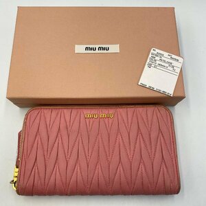 miu miu 長財布＜財布＞ミュウミュウ ピンク カード入れ 札入れ コインケース