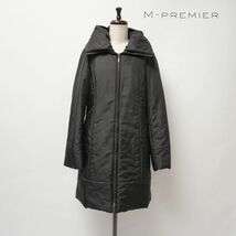 美品 M-PREMIER エムプルミエ 中綿ジャケット 冬物アウター レディース 黒 ブラック サイズ38*IC1150_画像1