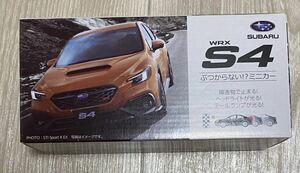 SUBARU WRX S4 ぶつからないミニカー スバル 未使用新品　1個『モビリティショー　ラリー』