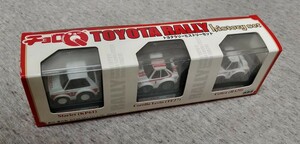 タカラ チョロQ トヨタラリーヒストリーセットTOYOTA RALLY HISTORY SET　STARLET(KP61)　COROLLA LEVIN(TE27)　CELICA(RA20)