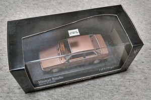 MINICHAMPS 1/43 maserati biturbo 1982 Marrone 80 metallic copper metallic