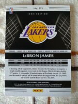 2019-20 panini noir lebron james icon edition /99_画像2