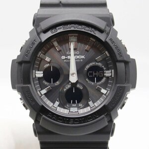 CASIO カシオ G-SHOCK Gショック GAW-100B 電波ソーラー アナデジ 文字盤ブラック ラバーベルト 不動品 ジャンク品 m_w(j) m24-31508