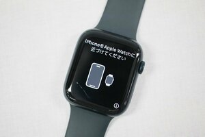 *[1 старт!] б/у товар Apple Watch Apple часы 8 (GPS+Cellular) aluminium 45mm A2775 ремень темно-синий парные отмена settled 