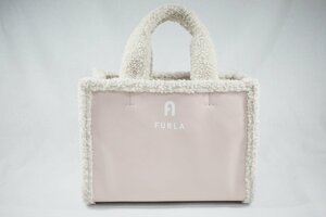 ◎ 中古美品 FURLA フルラ ハンドバッグ ショルダーバッグ 2way ボアバッグ ピンク系 レディース