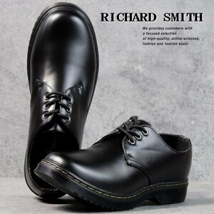 RICHARD SMITH カジュアルシューズ ブーツ メンズ 3ホール シューズ クリアソール 9105 ブラック 27.0cm / 新品 1円 スタート
