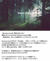 Knock on wood/幸運を呼び込む ブレスレット バングル メンズ レディース 2個入り 男女兼用 7987472 Knock on wood_画像2