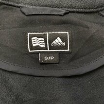 アディダス ジャケット ブラック adidas 古着 メンズ S ラグラン 刺繍ロゴ スポーツ_画像2