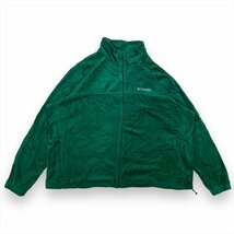 コロンビア ジャケット グリーン Columbia 古着 メンズ 4XL フリースジャケット アウトドア オーバーサイズ_画像1