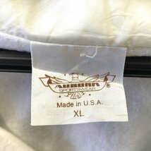 ナイロンジャケット ホワイト 古着 メンズ XL AUBURA USA製 スナップボタン_画像2
