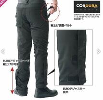 WORKMAN ワークマン CORDURA EURO コーデュラユーロ HP014 ライディングパンツ M 黒 Black 美品_画像2