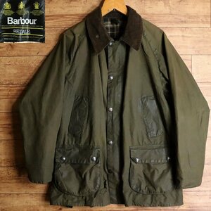 I2K/s7.11-5　英国製　90s　Barbour　バブアー　BEDALE　ビデイル　オイルドジャケット　ハンティングジャケット　襟コーデュロイ