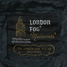 H11K/R8.31-2　USA製　LONDONFOG　ロンドンフォグ　ステンカラーコート　ロングコート　ライナー付き　アメリカ古着　メンズ　46_画像6