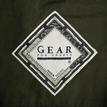 K11J/R6.20-1　アメリカ古着　GEAR FOR SPORTS　ハーフジップ　アノラックパーカー　プルオーバー　コットンジャケット　企業刺繍　XL_画像5